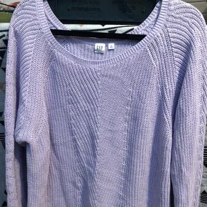 Lavender GAP sweater 100% cotton NWOT